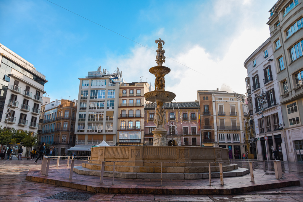 Malaga town square
