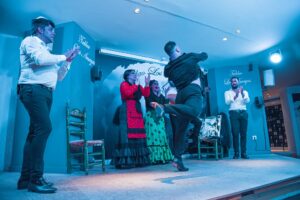 Flamenco show in a famous flamenco place