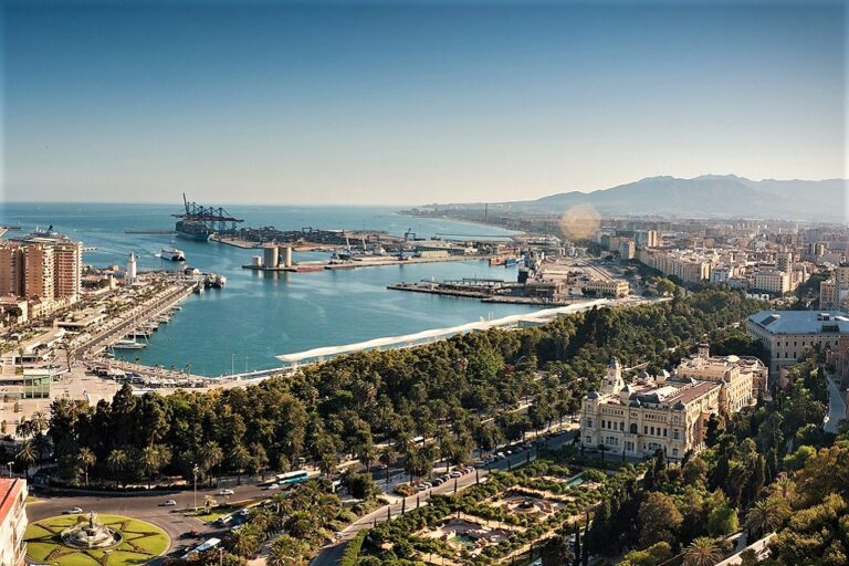 Malaga view from the mountain and tour