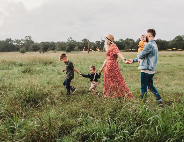 family going on a rural holiday in Spain after Coronavirus