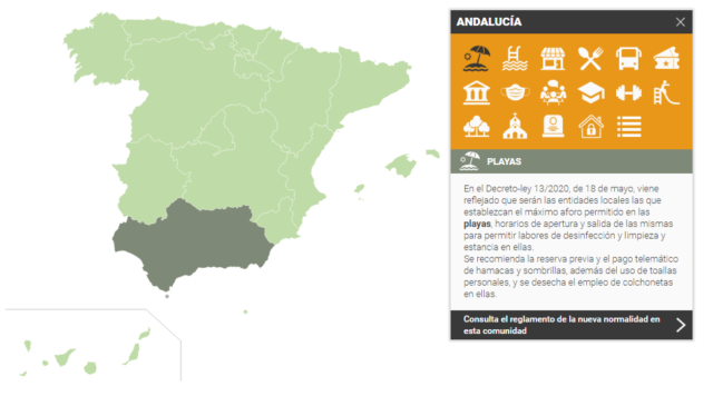 Interactive Spain COVID19 Third Wave - Lockdown update map 