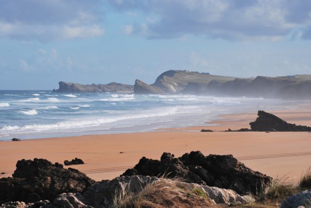 view of Liencres beach (Cantabria) in our 2 weeks northern spain roadtrip itinerary