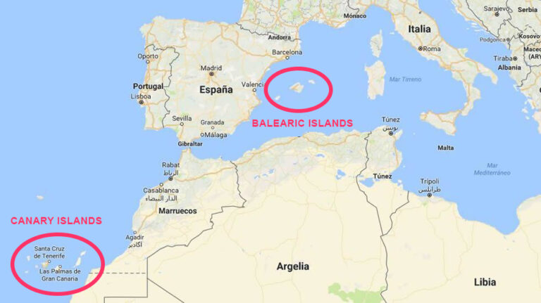 Canary Islands On Africa Map - Map of world