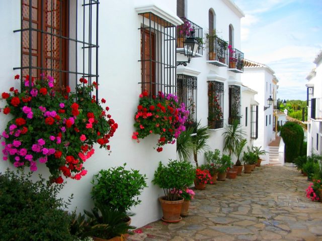 Typical street in one of the Andalusian White Villages