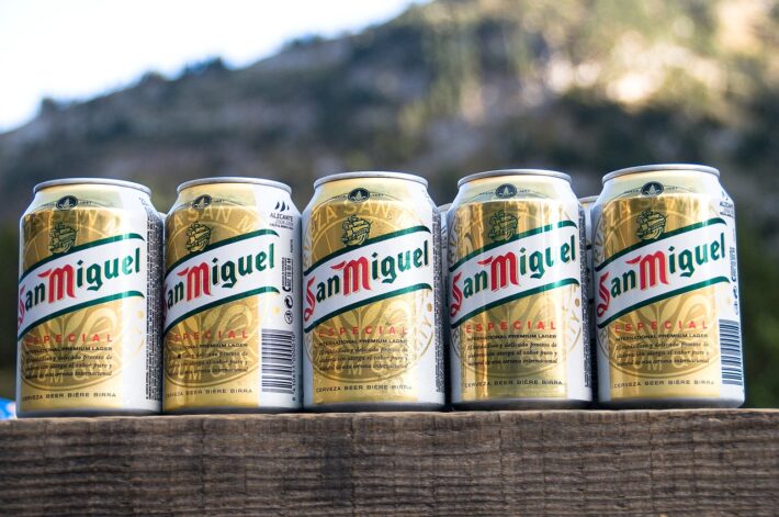 san miguel beer: one of the most popular spanish beers